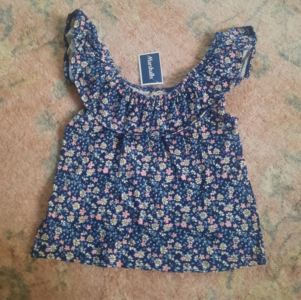 NWT girls floral summer top